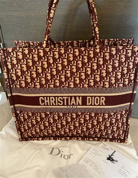 christian dior tote bag red|christian dior tasche shopper.